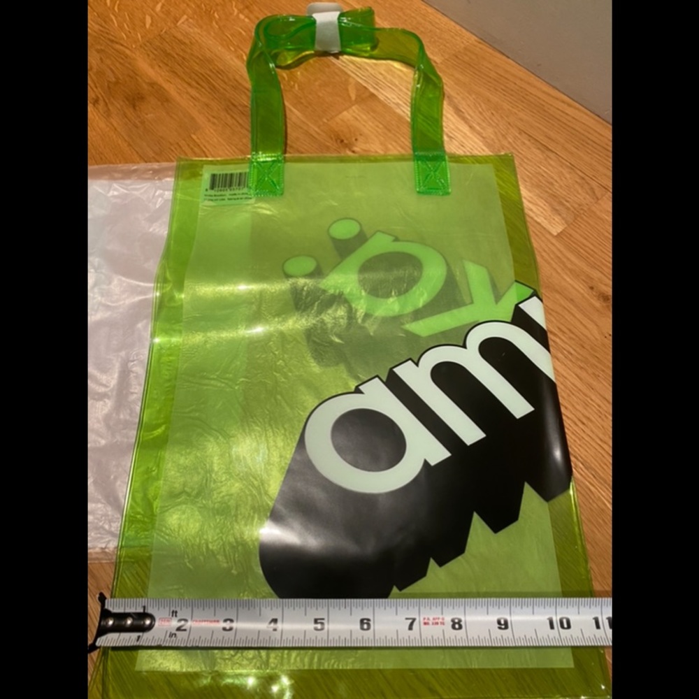 NEW Amika promo plastic tote in neon green